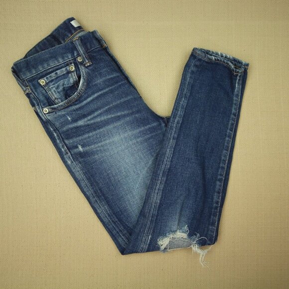 Moussy Vintage Isko Ivey Skinny Jeans Women's Size 24 Mid Rise Distressed Denim - Picture 1 of 12